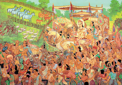 The first Incarnation of Rishabhdev as the Merchant Dhana   Part 1